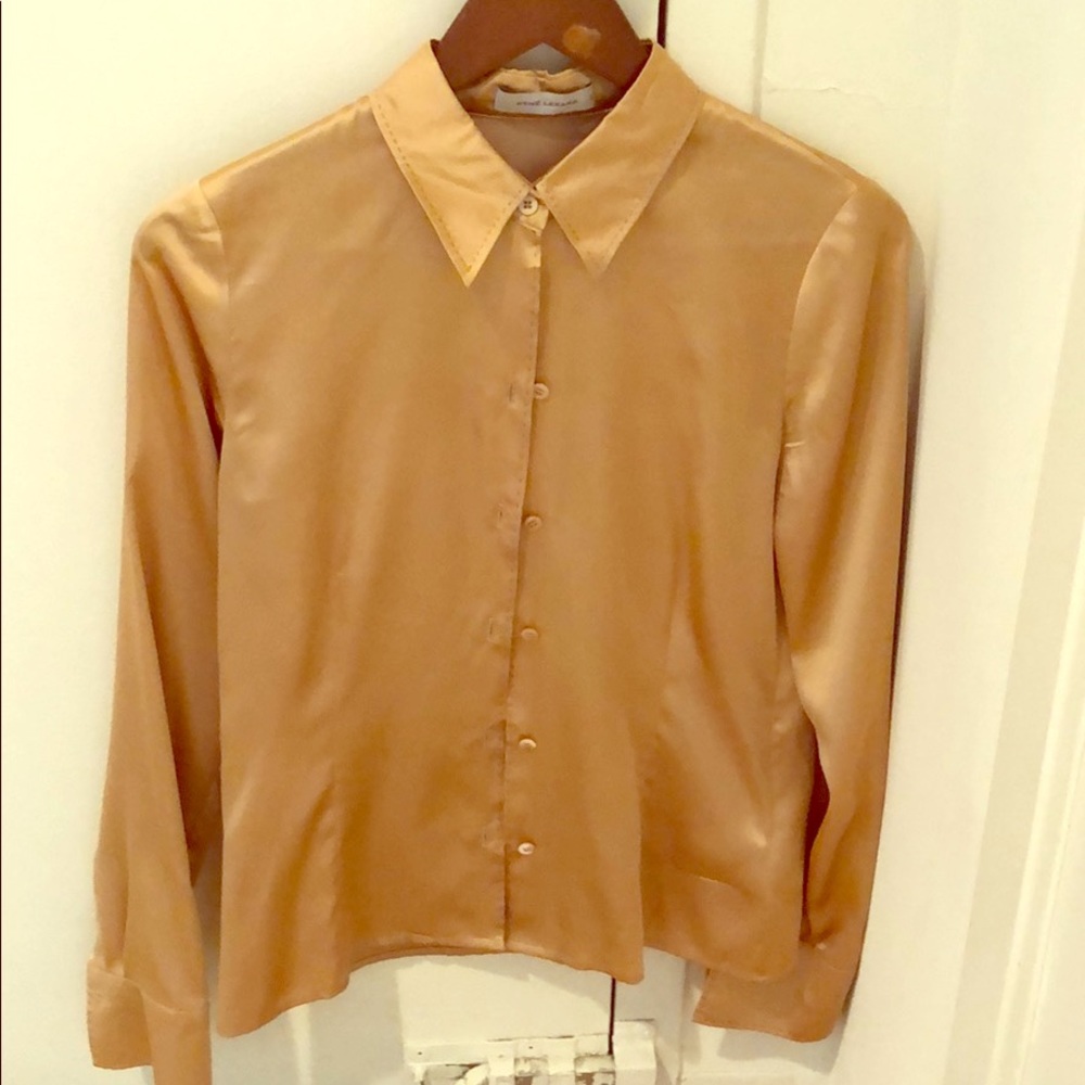 Rene lezard Silk blouse champagne color